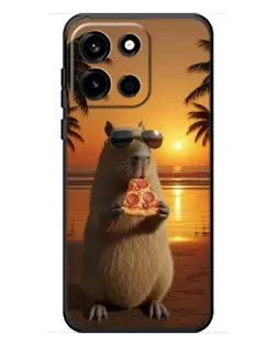 Чохол для OnePlus Turbo 6 з картинкою «Капібара з піцою»