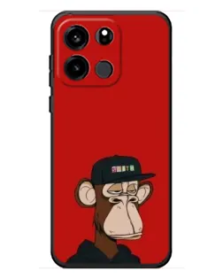 Чохол для OnePlus Turbo 6V з картинкою «Bored Ape — червоний фон»