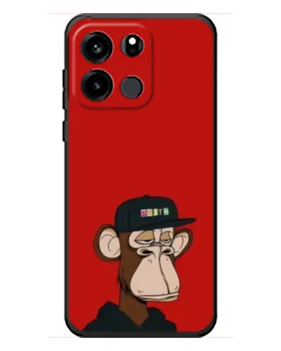 Чехол для OnePlus Turbo 6V с картинкой «Bored Ape — красный фон»