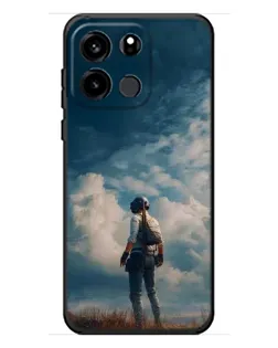 Чохол для OnePlus Turbo 6V з картинкою «Герой PUBG на скелі»