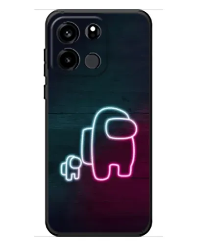 Чехол для OnePlus Turbo 6V с картинкой «Among Us неон-арт»