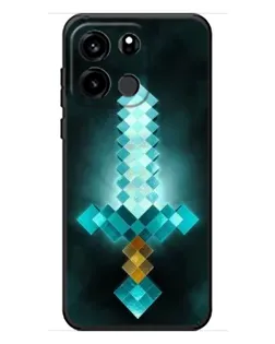Чохол для OnePlus Turbo 6V з картинкою «Алмазний меч неон»