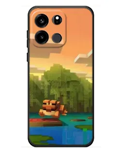 Чохол для OnePlus Turbo 6V з картинкою «Майнкрафт захід сонця»