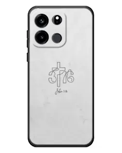Чехол для OnePlus Turbo 6V с картинкой «Иоанна 3:16 Крест»