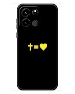 Чехол для OnePlus Turbo 6V с картинкой «Сердце и Крест»