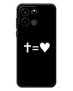 Чехол для OnePlus Turbo 6V с картинкой «Крест и Сердце»