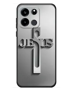 Чехол для OnePlus Turbo 6V с картинкой «Металлический крест Jesus»