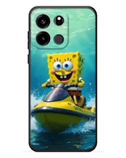 Чехол для OnePlus Turbo 6V с картинкой «Спанч Боб на гидроцикле»