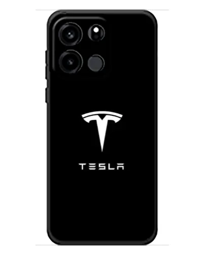 Чохол для OnePlus Turbo 6V з картинкою «Tesla White Logo»