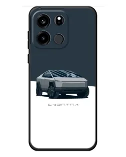 Чохол для OnePlus Turbo 6V з картинкою «Сріблястий Cybertruck Tesla»