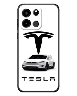 Чохол для OnePlus Turbo 6V з картинкою «Tesla White Style»
