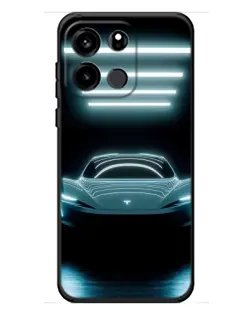 Чохол для OnePlus Turbo 6V з картинкою «Tesla в неоні»