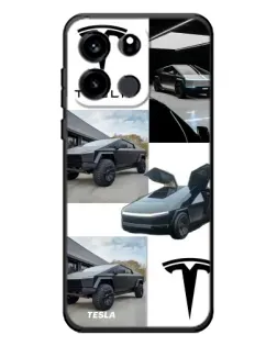 Чохол для OnePlus Turbo 6V з картинкою «Колаж Cybertruck Tesla»