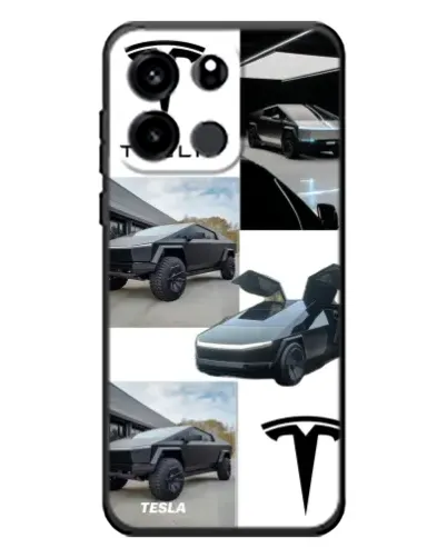 Чохол для OnePlus Turbo 6V з картинкою «Колаж Cybertruck Tesla»