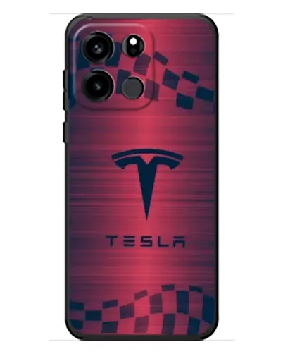 Чохол для OnePlus Turbo 6V з картинкою «Тесла червоний карбон»