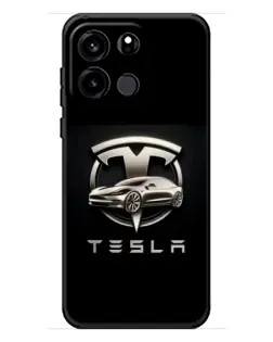 Чохол для OnePlus Turbo 6V з картинкою «Tesla — срібне авто»