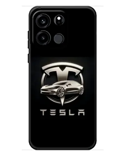 Чохол для OnePlus Turbo 6V з картинкою «Tesla — срібне авто»