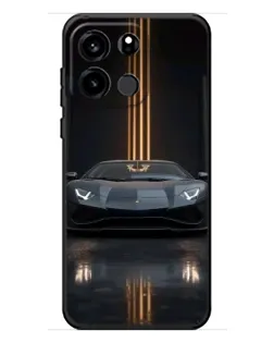 Чехол для OnePlus Turbo 6V с картинкой «Lamborghini золотые линии»