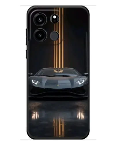 Чехол для OnePlus Turbo 6V с картинкой «Lamborghini золотые линии»