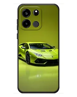 Чехол для OnePlus Turbo 6V с картинкой «Салатовый Lamborghini Huracan»