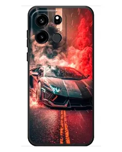 Чехол для OnePlus Turbo 6V с картинкой «Lamborghini красный дым»