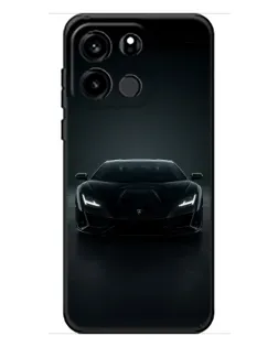 Чехол для OnePlus Turbo 6V с картинкой «Черный Lamborghini Aventador»