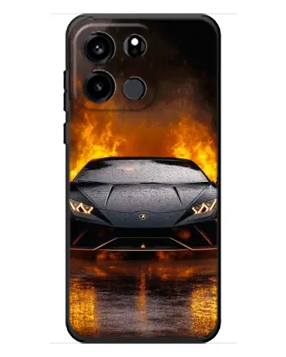 Чехол для OnePlus Turbo 6V с картинкой «Lamborghini в огне»