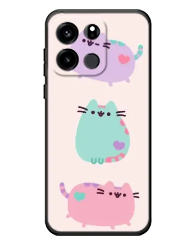 Чехол для OnePlus Turbo 6V с картинкой «Pusheen трио» Чехол для OnePlus Turbo 6V с картинкой «Pusheen трио»