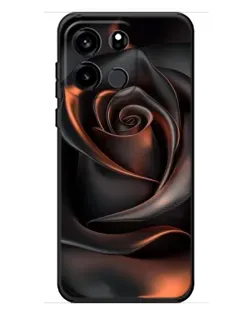 Чохол для OnePlus Turbo 6V з картинкою «Шовкова чорна троянда»