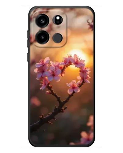 Чехол для OnePlus Turbo 6V с картинкой «Розовый цвет сердце на фоне заката» Чехол для OnePlus Turbo 6V с картинкой «Розовый цвет сердце на фоне заката»