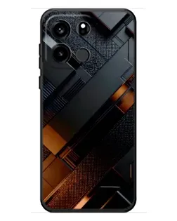 Чехол для OnePlus Turbo 6V с картинкой «Черные геометрические блоки» Чехол для OnePlus Turbo 6V с картинкой «Черные геометрические блоки»
