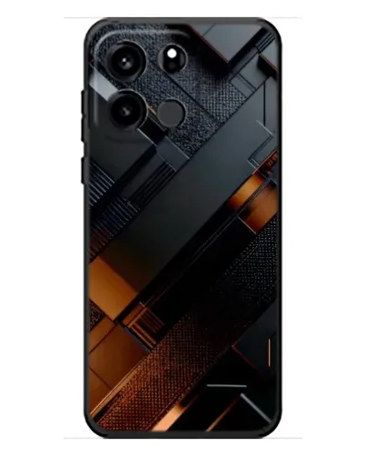Чехол для OnePlus Turbo 6V с картинкой «Черные геометрические блоки»