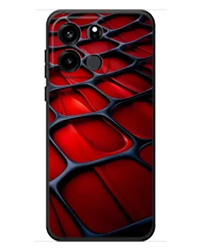 Чехол для OnePlus Turbo 6V с картинкой «Красная глянцевая сетка»