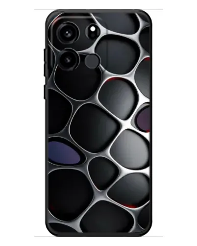 Чехол для OnePlus Turbo 6V с картинкой «Объемная темная решетка»