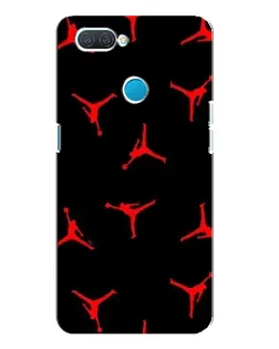 Чехол для OPPO A12 с картинкой «Jordan Red Pattern»