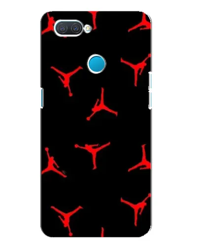 Чехол для OPPO A12 с картинкой «Jordan Red Pattern»