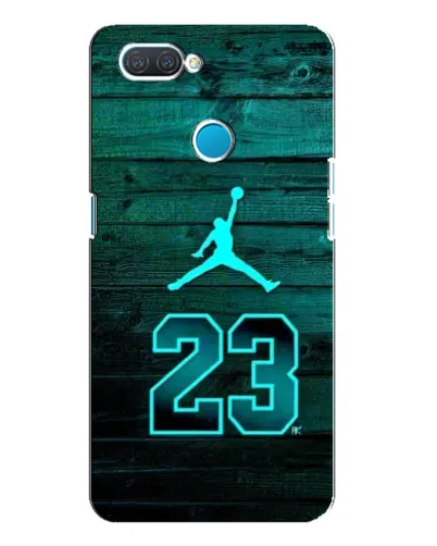 Чехол для OPPO A12 с картинкой «Jordan Cyan 23»