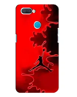 Чехол для OPPO A12 с картинкой «Jordan Red Smoke»
