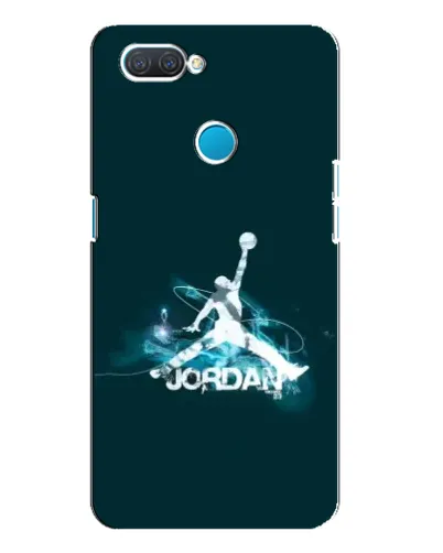 Чехол для OPPO A12 с картинкой «Jordan Blue Fire»