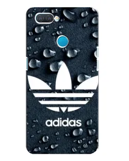 Чехол для OPPO A12 с картинкой «Adidas Trefoil Blue»