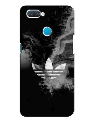 Чехол для OPPO A12 с картинкой «Абстрактный дым Adidas»