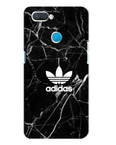 Чехол для OPPO A12 с картинкой «Белый мрамор Adidas»