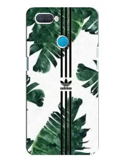 Чехол для OPPO A12 с картинкой «Пальмовые листья адидас»