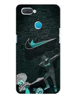 Чехол для OPPO A12 с картинкой «Спортивный арт Nike»