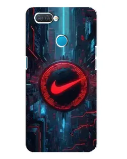 Чехол для OPPO A12 с картинкой «Техногенный стиль Nike» Чехол для OPPO A12 с картинкой «Техногенный стиль Nike»