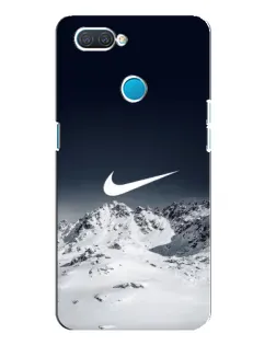 Чехол для OPPO A12 с картинкой «Nike — зимние горы» Чехол для OPPO A12 с картинкой «Nike — зимние горы»