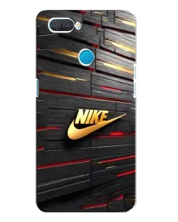 Чехол для OPPO A12 с картинкой «Золотой Nike на металле» Чехол для OPPO A12 с картинкой «Золотой Nike на металле»