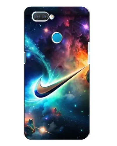 Чехол для OPPO A12 с картинкой «Космический Nike Swoosh» Чехол для OPPO A12 с картинкой «Космический Nike Swoosh»