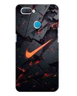 Чехол для OPPO A12 с картинкой «Nike — эффект разломов» Чехол для OPPO A12 с картинкой «Nike — эффект разломов»