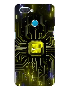 Чехол для OPPO A12 с картинкой «Nike — золотая искра» Чехол для OPPO A12 с картинкой «Nike — золотая искра»